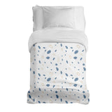 Original therapy blanket - cotton cover blue shapes