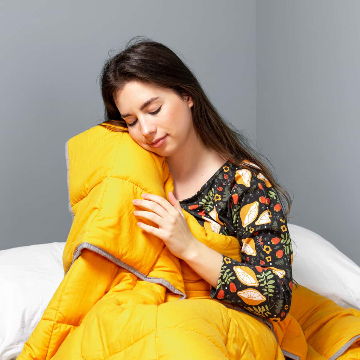 Original therapy blanket - weighted blanket cover with loops for children & adults