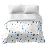 Original therapy blanket - cotton cover blue shapes