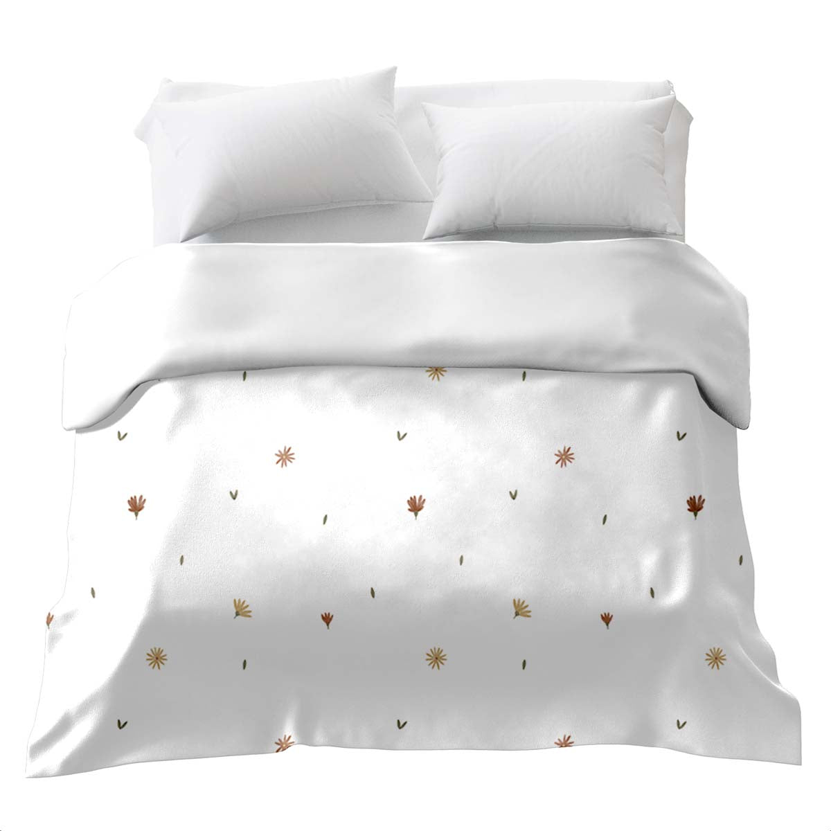 Couverture thérapeutique originale - Housse en coton Petites fleurs