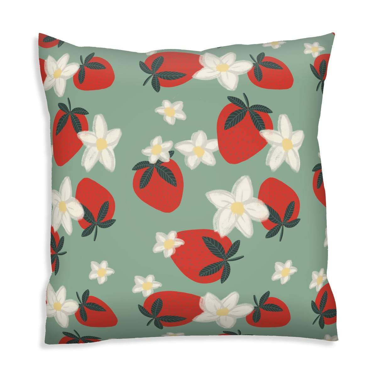 Health pillow with strawberry pattern for children