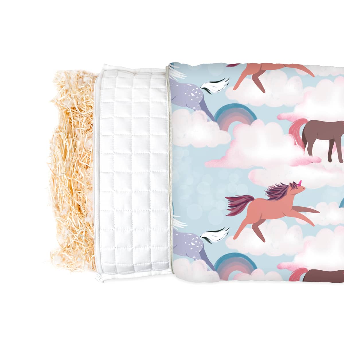Health pillow with horse pattern for children