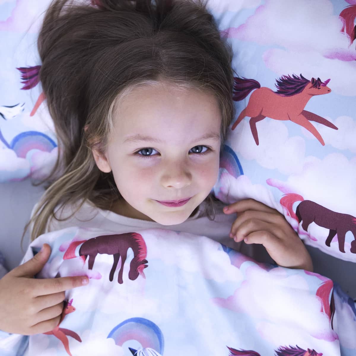 Health pillow with horse pattern for children