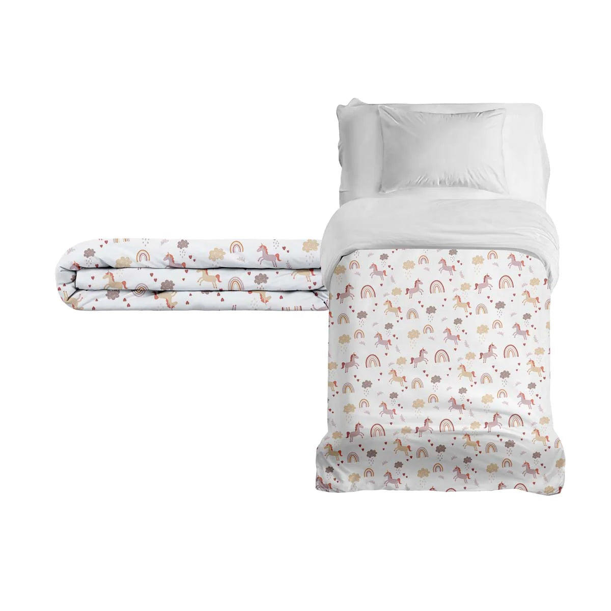 Couverture thérapeutique originale - Couverture pondérée licorne avec housse en coton pour enfants