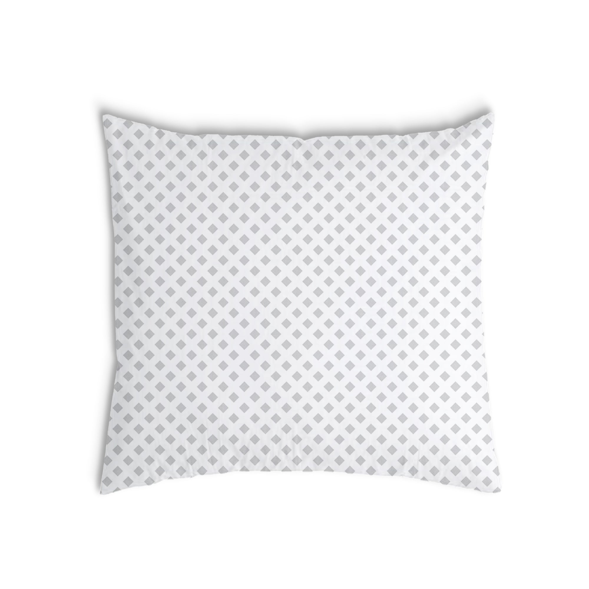 Coussin de santé blanc avec carreaux délicats