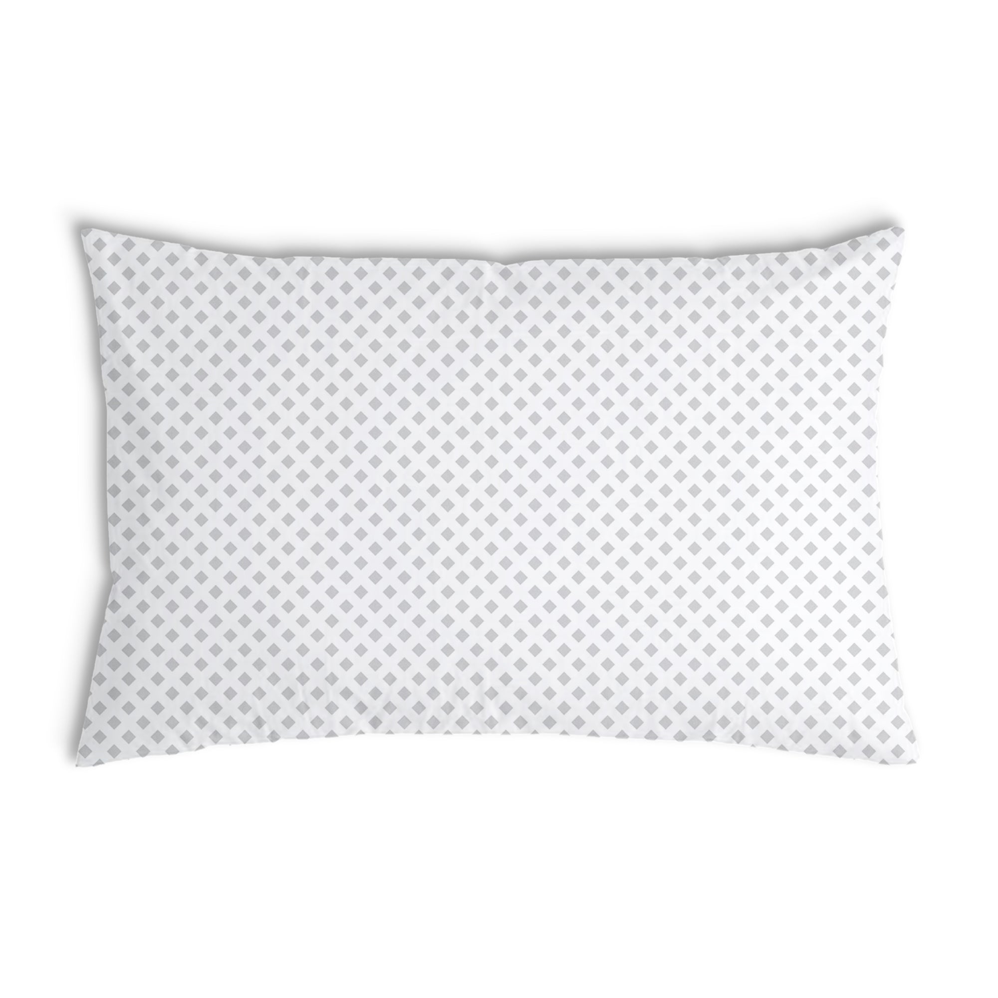 Coussin de santé blanc avec carreaux délicats