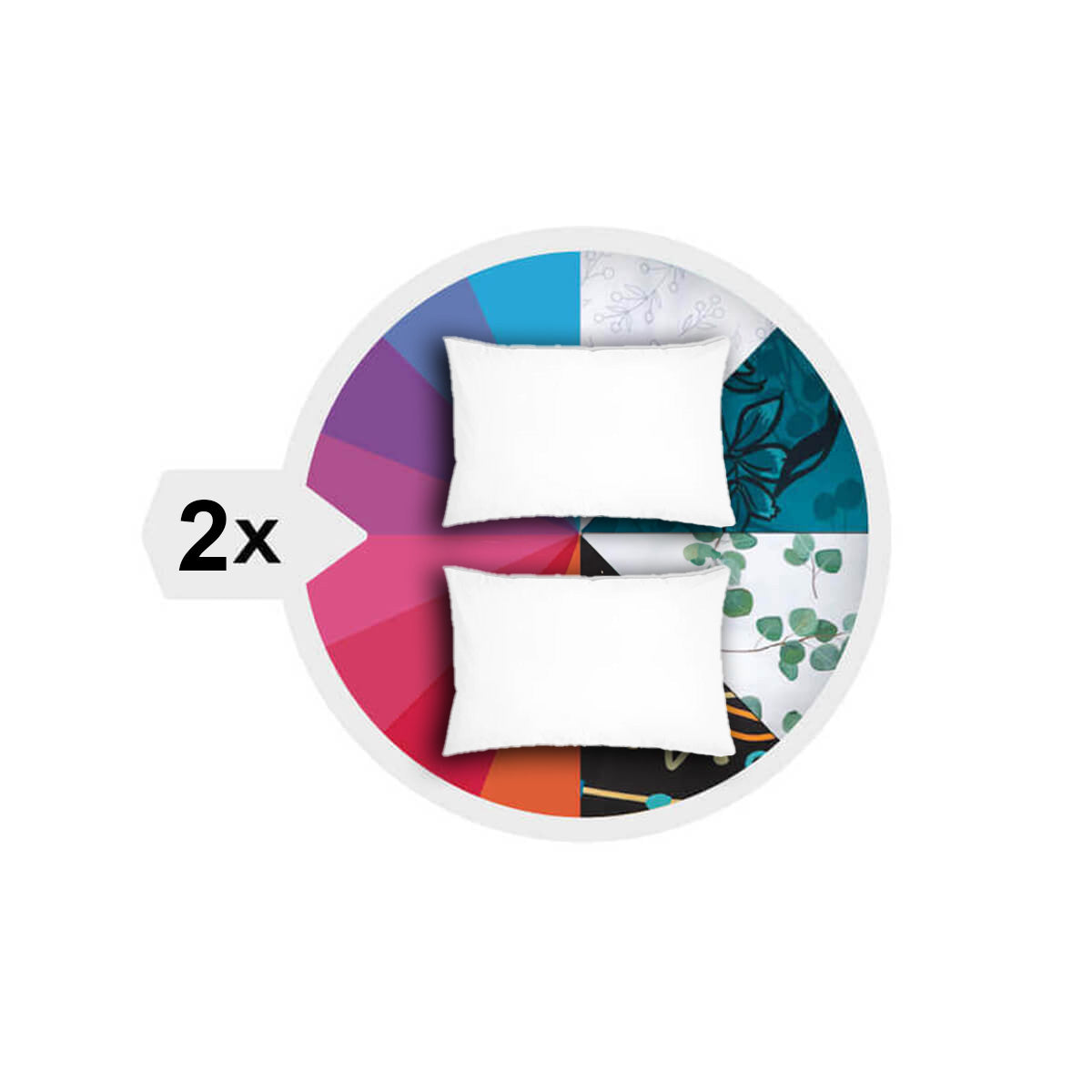 2x coussins assortis