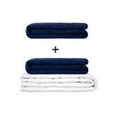 Original therapy blanket - weighted blanket set for adults including 2 covers of choice