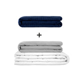 Original therapy blanket - weighted blanket set for adults including 2 covers of choice