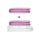 Original therapy blanket - weighted blanket set for adults including 2 covers of choice