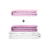 Original therapy blanket - weighted blanket set for adults including 2 covers of choice
