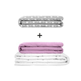 Original therapy blanket - weighted blanket set for adults including 2 covers of choice