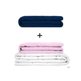 Original therapy blanket - weighted blanket set for adults including 2 covers of choice