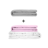 Original therapy blanket - weighted blanket set for adults including 2 covers of choice