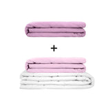 Original therapy blanket - weighted blanket set for adults including 2 covers of choice
