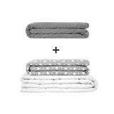 Original therapy blanket - weighted blanket set for adults including 2 covers of choice