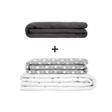 Original therapy blanket - weighted blanket set for adults including 2 covers of choice