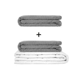 Original therapy blanket - weighted blanket set for adults including 2 covers of choice