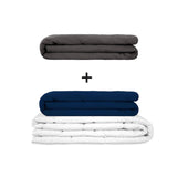 Original therapy blanket - weighted blanket set for adults including 2 covers of choice