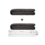Original therapy blanket - weighted blanket set for adults including 2 covers of choice