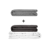 Original therapy blanket - weighted blanket set for adults including 2 covers of choice