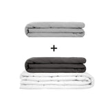 Original therapy blanket - weighted blanket set for adults including 2 covers of choice