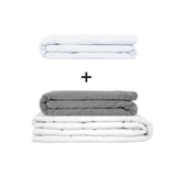 Original therapy blanket - weighted blanket set for adults including 2 covers of choice