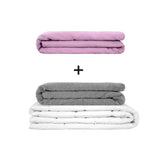 Original therapy blanket - weighted blanket set for adults including 2 covers of choice