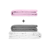 Original therapy blanket - weighted blanket set for adults including 2 covers of choice