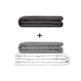 Original therapy blanket - weighted blanket set for adults including 2 covers of choice
