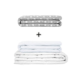 Original therapy blanket - weighted blanket set for adults including 2 covers of choice