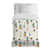 Original therapy blanket - cotton cover colorful houseplants