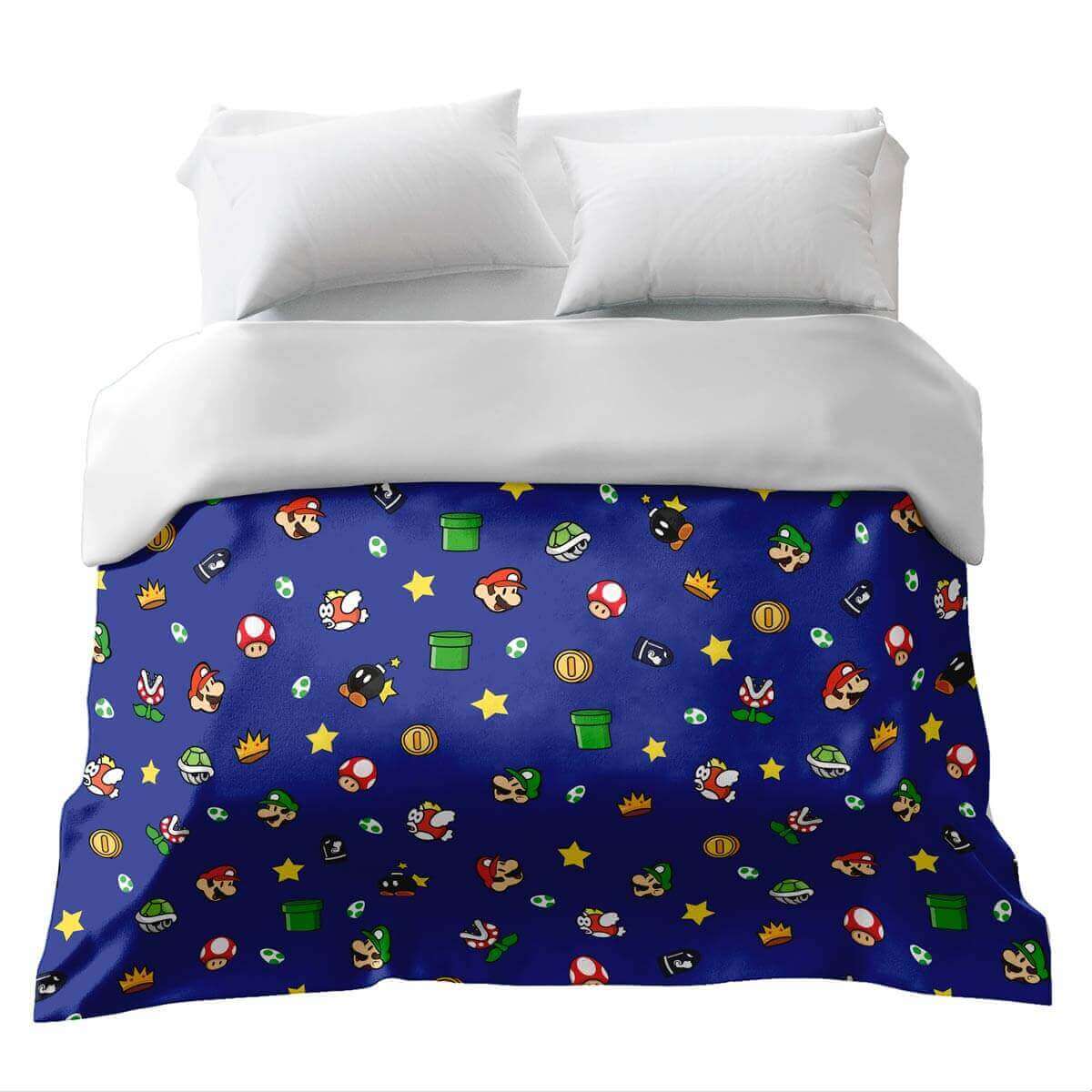 Original therapy blanket - cotton cover Mario friends