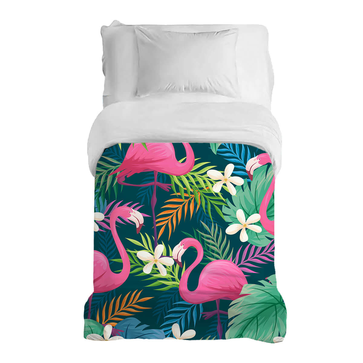 Couverture thérapeutique originale - Housse en coton Flamants roses