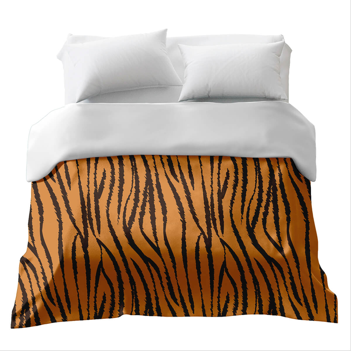 Couverture thérapeutique originale - Housse en coton motif tigre