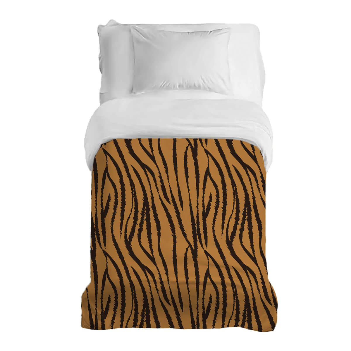 Couverture thérapeutique originale - Housse en coton motif tigre