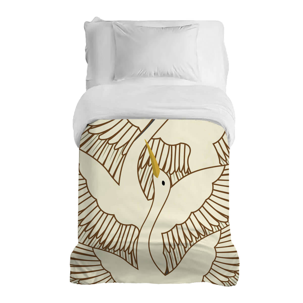 Couverture thérapeutique originale - Housse en coton Grand Grue