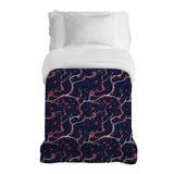 Original therapy blanket - cotton cover red cherry blossoms