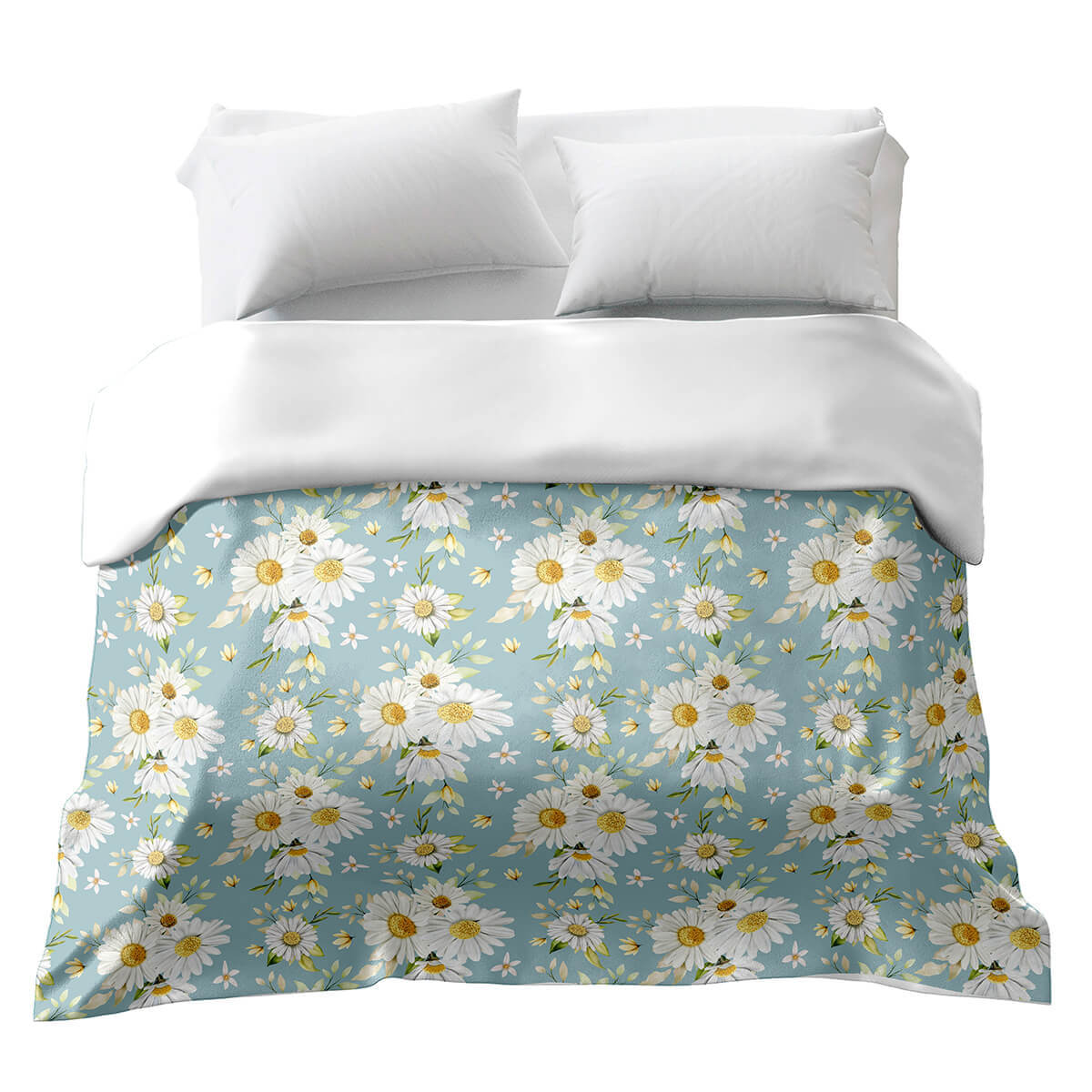 Couverture thérapeutique originale - Housse en coton Champ de marguerites