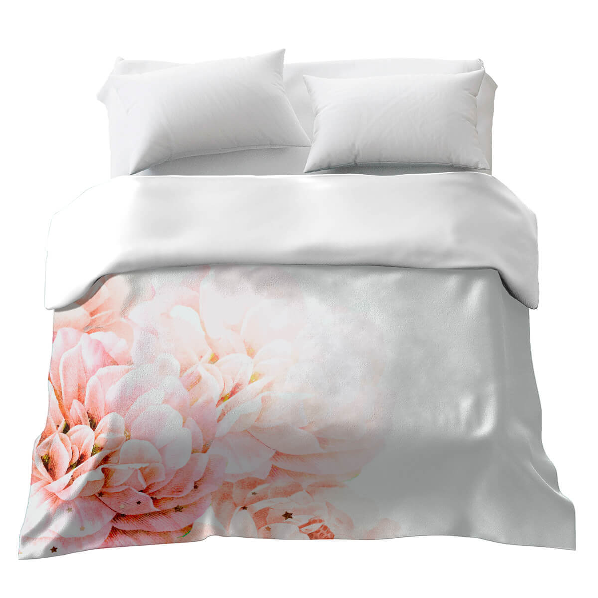 Couverture thérapeutique originale - Housse en coton Grande fleur