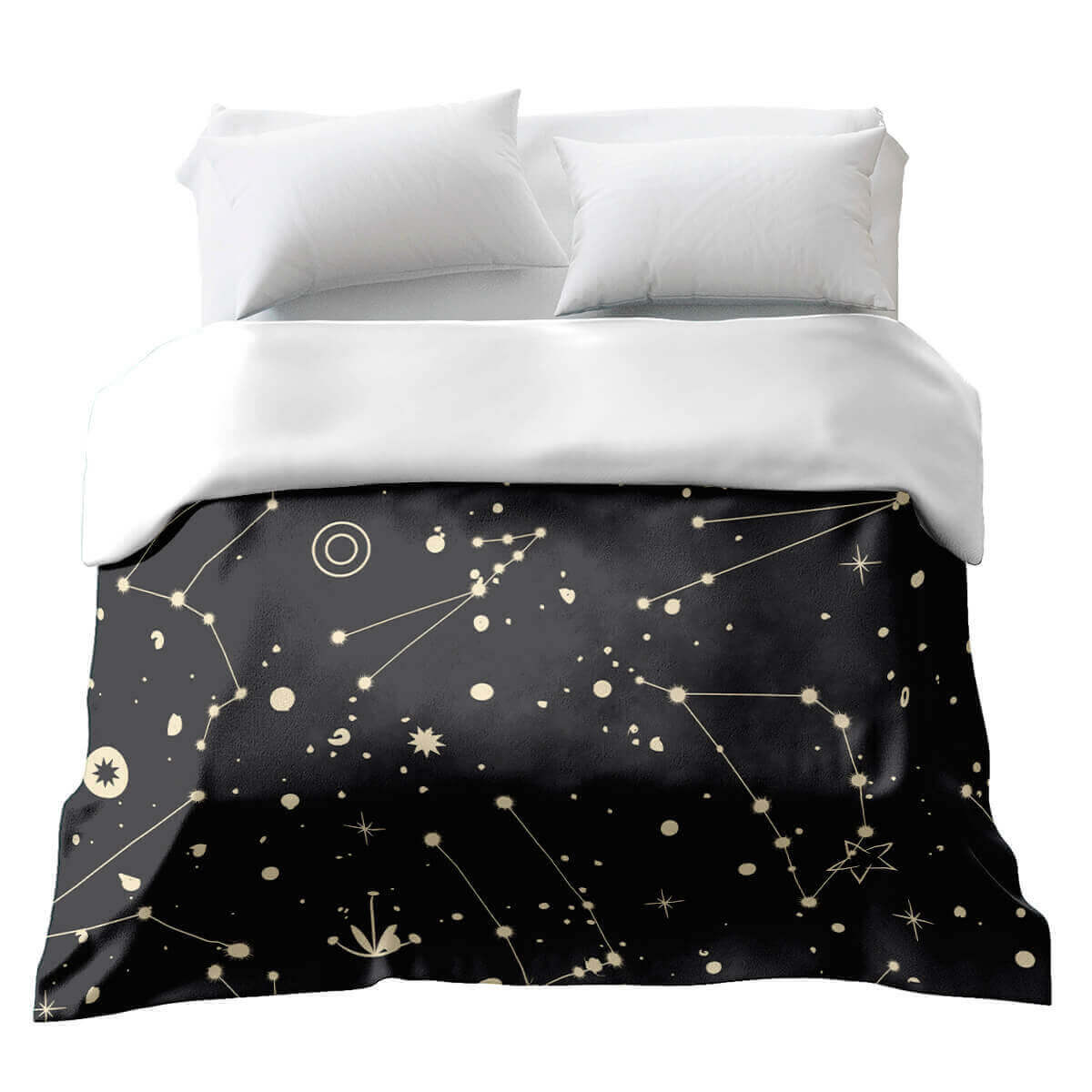 Couverture thérapeutique originale - Housse en coton Constellations
