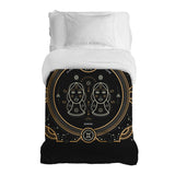 Original therapy blanket - cotton cover zodiac sign Gemini