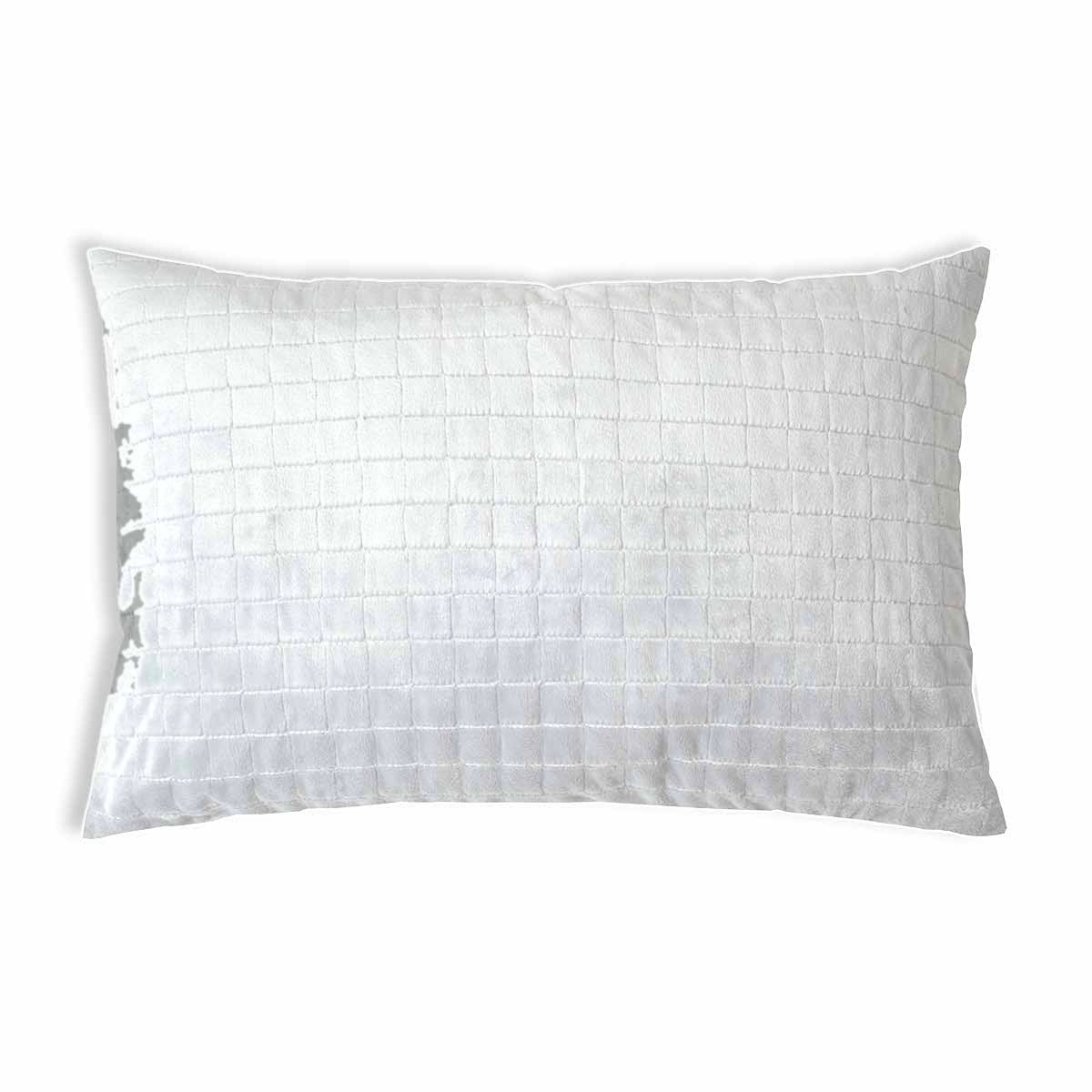 Wellness Pillow with 4-Season Cover in White for Adults