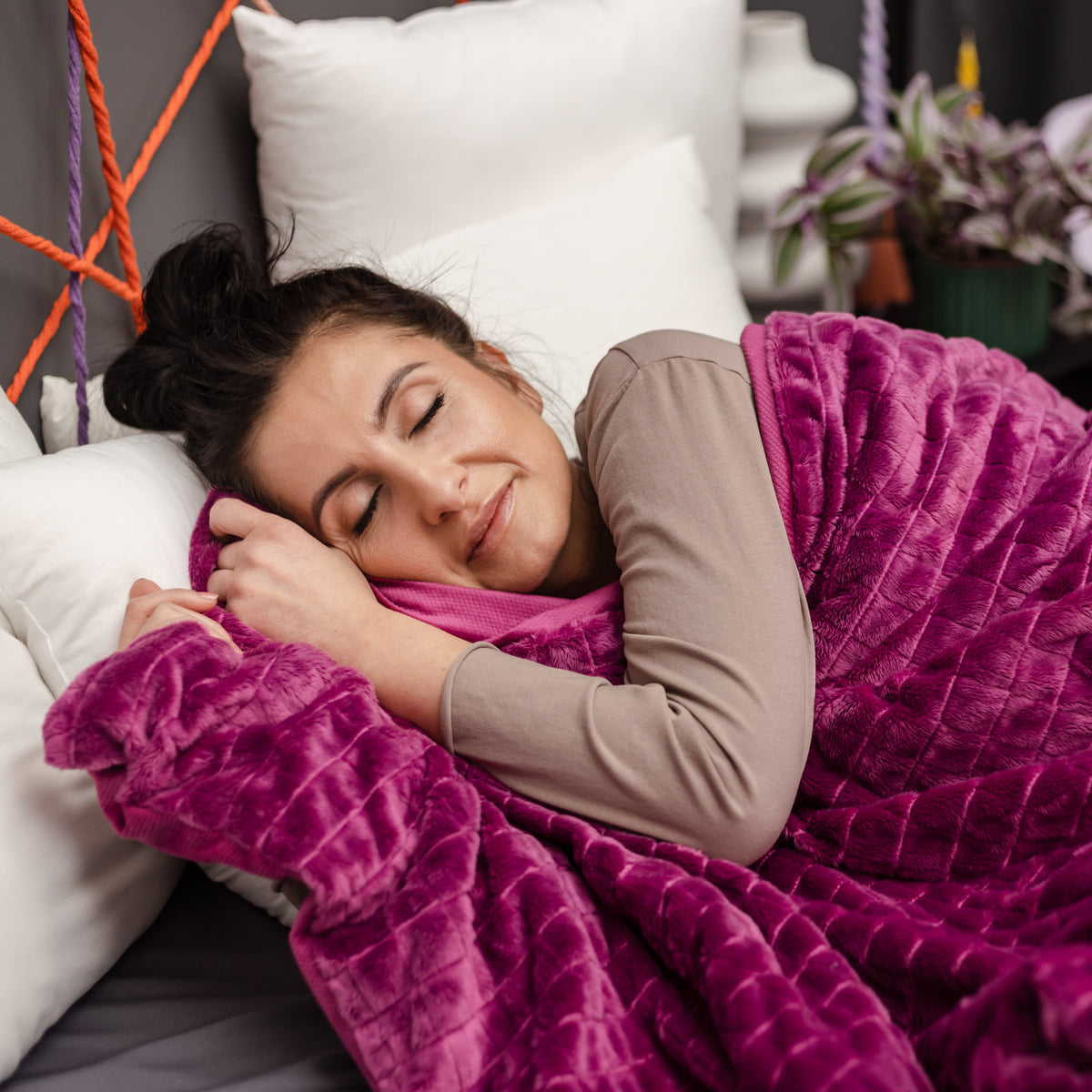 Original therapy blanket - 4 seasons cover in purple