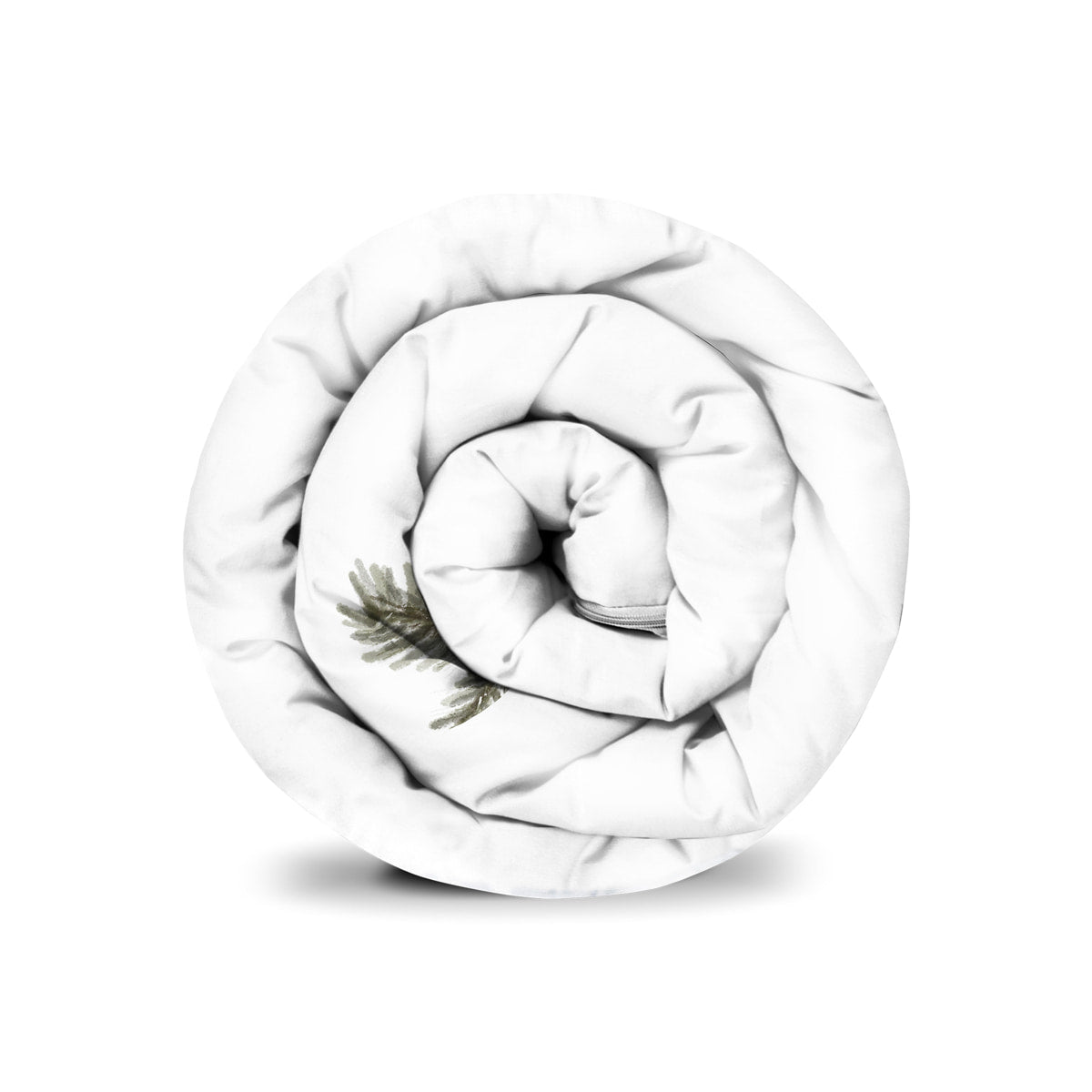 Couverture thérapeutique originale - Housse en coton blanc avec branches