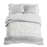 Therapy blanket and bedding set, Gemini constellation.