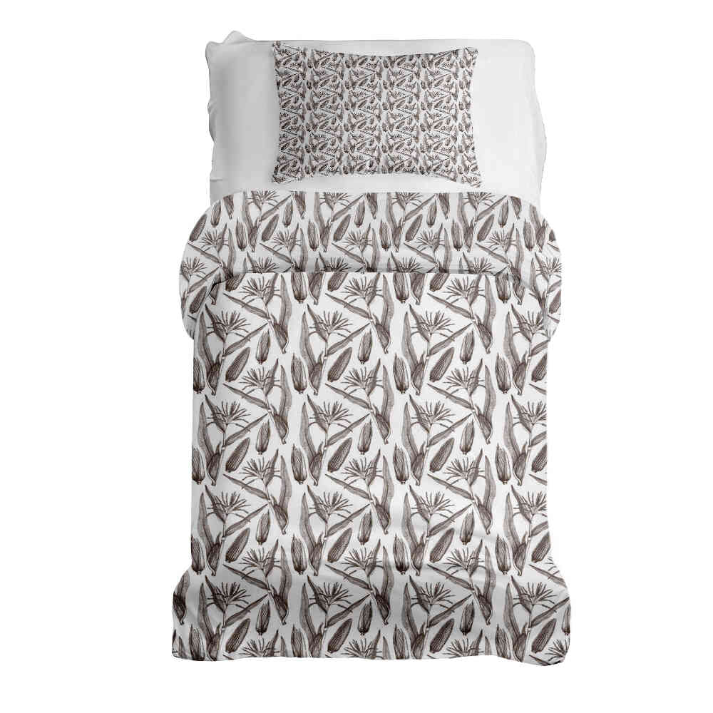 Therapy blankets bedding set white with corn