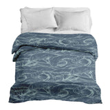 Original therapy blanket - cotton cover waves in the sea