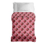 Original therapy blanket - cotton cover pink with strawberries