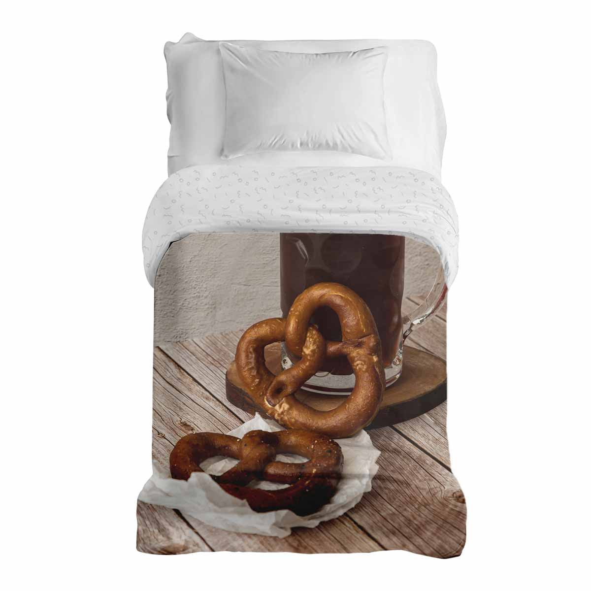 Couverture thérapeutique originale - Housse en coton avec bretzels